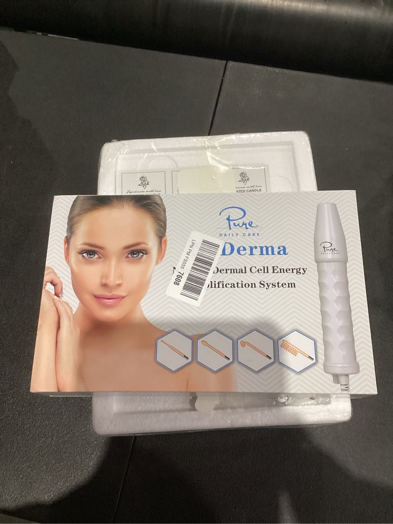 Condition photo showing Good Condition for Pure Daily Care NuDerma Handheld Skin Therapy Wand Machine w/Neon – Anti-Aging - Skin Tightening - Wrinkle Reducing - Dark Circles – Clarifying - Hair & Scalp Stimulator 1 Count (Pack of 1)