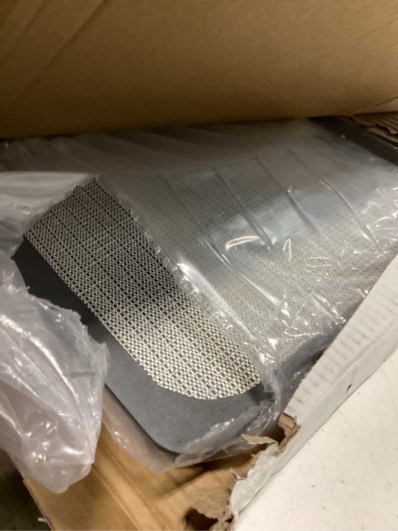 Condition photo showing Good Condition for Stone Bath Mat Diatomaceous Earth Shower Mat Non-Slip Super Absorbent Diatomite Stone Bath Mats for Bathroom Floor Quick Drying Natural Easy to Clean(23.6''×15.4" Gray) Line1-grey