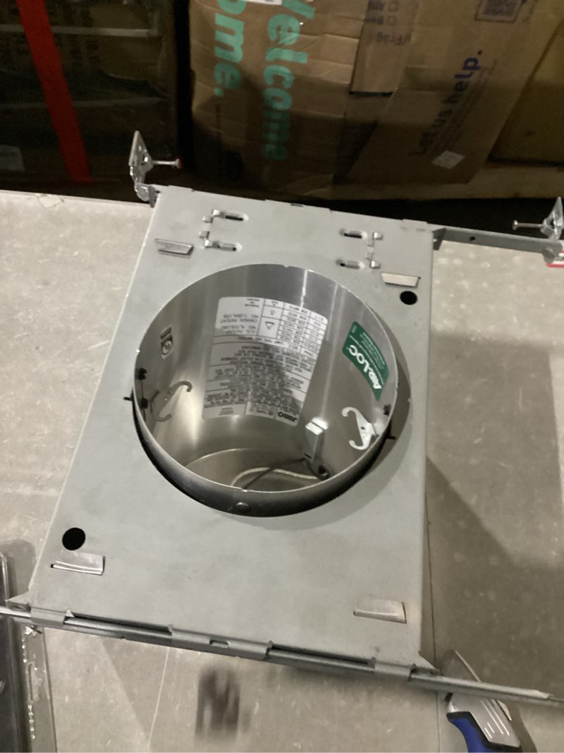 Condition photo showing As Is for juno new construction airtight ic 7-in slope recessed light housing