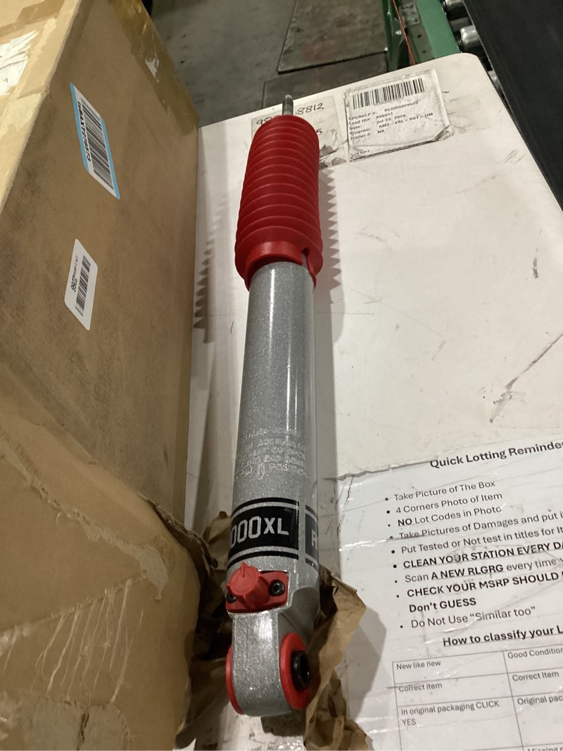 Condition photo showing As Is for rancho suspensions shock absorber for chevy silverado 2500 2007 2008 driver or passenger side rs9000xl series | front