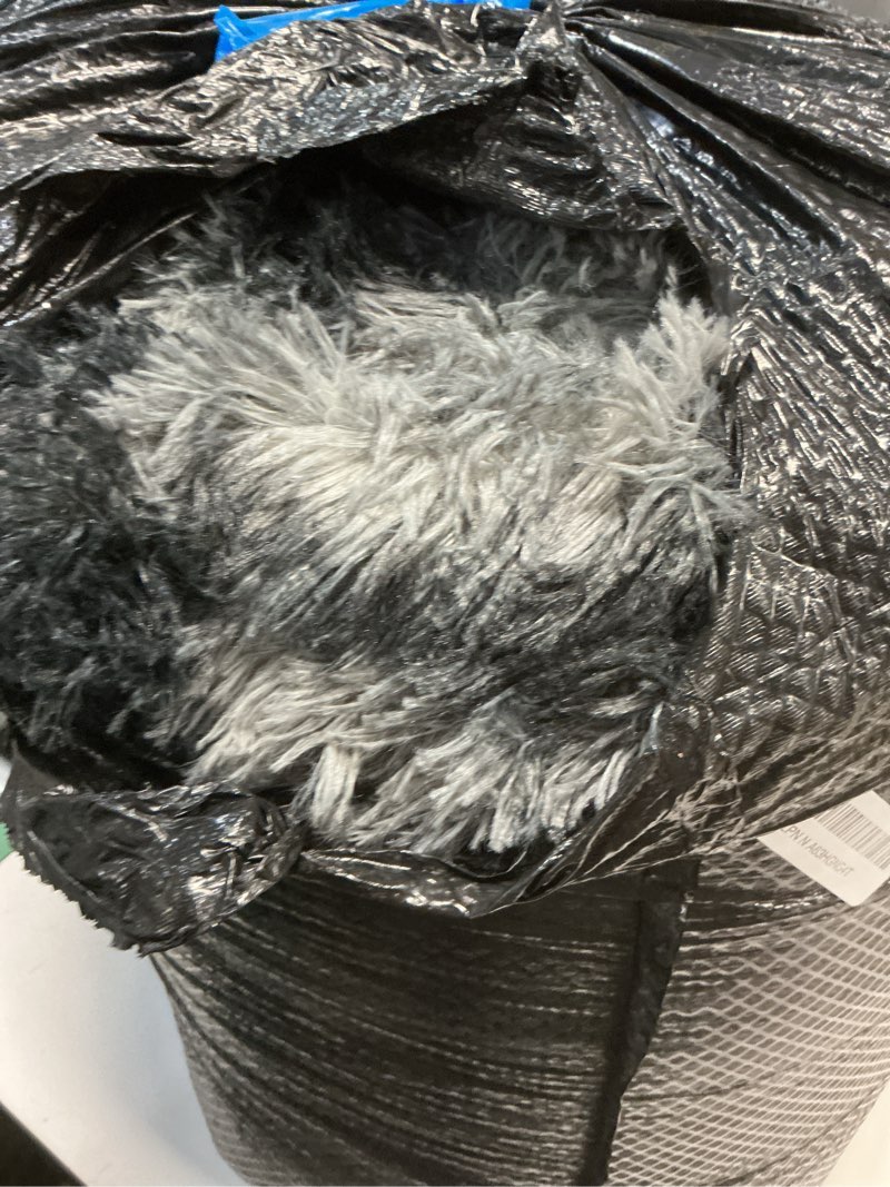 Condition photo showing As Is for Thick Area Rug Dark Grey Fluffy Shag 6x9 for Bedroom Living Room Ultra Soft Plush Fuzzy Washable Thickened Non-Slip Carpet, Comfy Shaggy Furry Rug for Kids Baby Nursery Dorm, Tie-Dye Gray A-tie-dye Dark Grey-thick 6' x 9' (Rectangular)