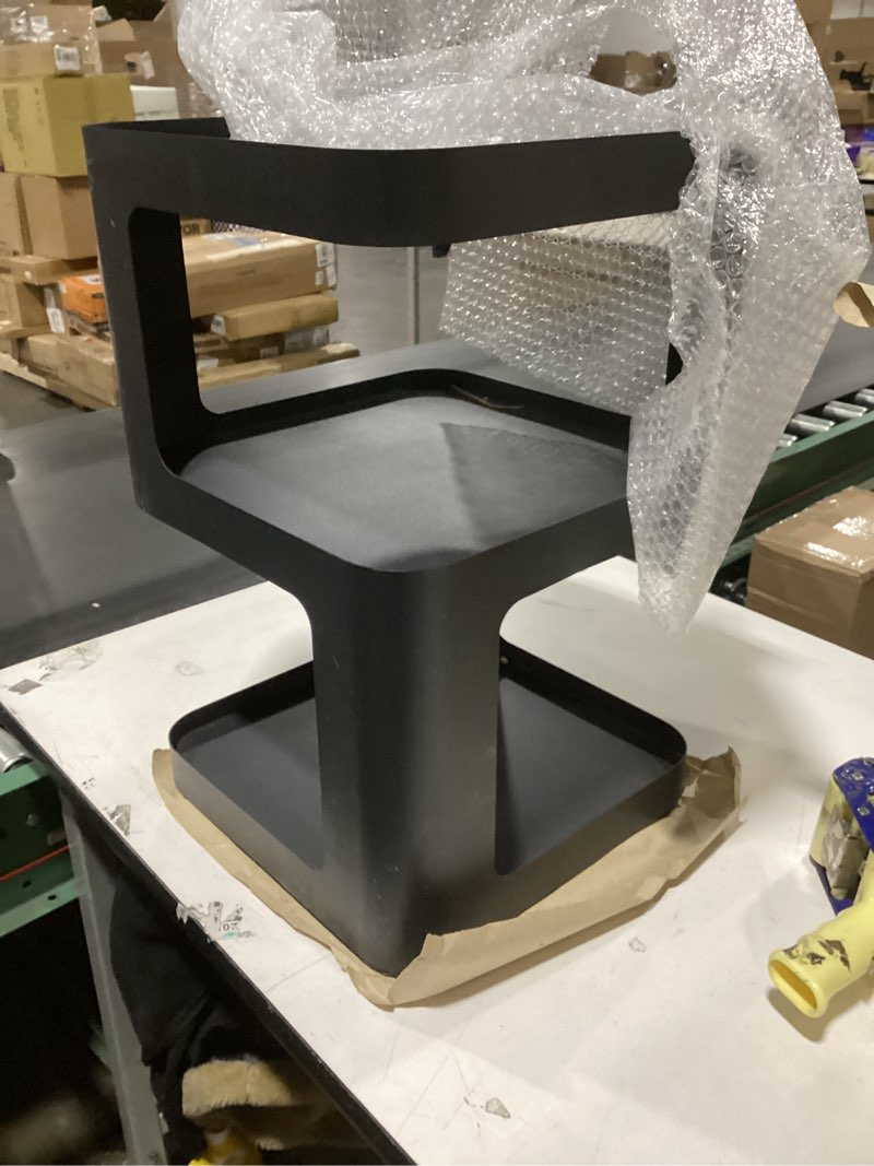 KITCISSL Night Stand Luxury Bed Side Tables Bedroom End Table with Storage for Living Room, Nightstand Small Coffee Table Simple Iron End Table Sofa Side Table for Balcony Office (Color : Black)