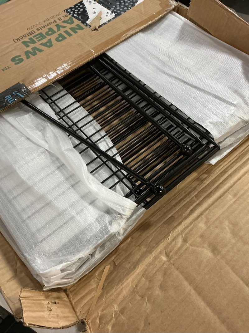 Condition photo showing Good Condition for fxw minipaws unleashed dog playpen for yard & rv camping, expandable 20-inch 8 panels for puppies and small dogs, portable for indoor and outdoor use 08 panels 20 inch