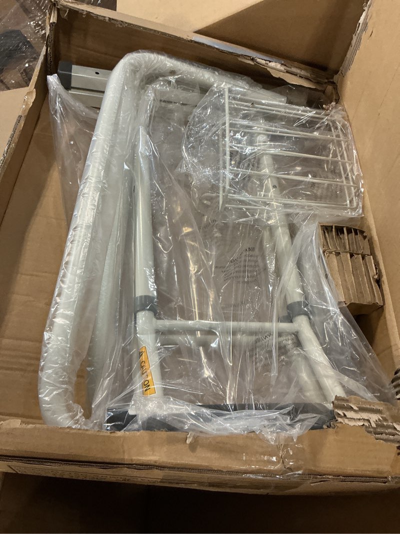 Condition photo showing As Is for FSA/HSA Eligible, Vaunn Medical Bathroom Patented Height Adjustable Height Toilet Rail Grab Bar and Commode Safety Frame Handle