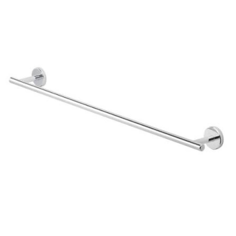 allen + roth harlow 24-in polished chrome wall-mount single towel bar
