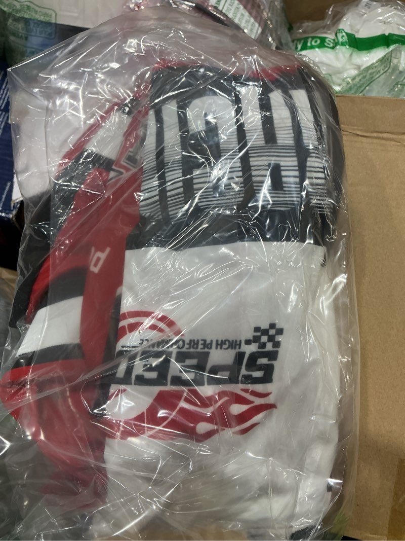 Condition photo showing New/Like New for soly hux mens racing jacket button down graphic varsity jackets car racing jacket men motorcycle outerwear streetwear xx-large red multi