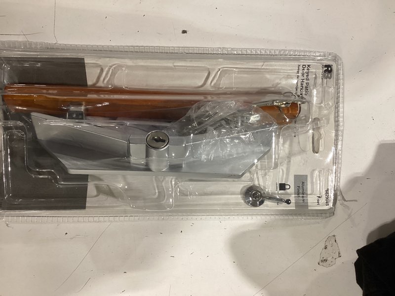 Condition photo showing As Is for reliabilt 3.94-in surface mounted sliding patio door handleset