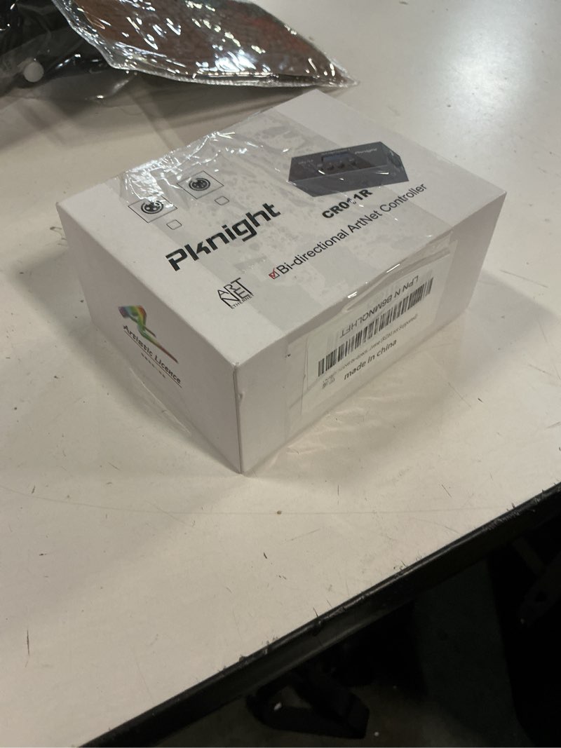 Condition photo showing New/Like New for pknight artnet dmx ethernet lighting controller interface, 3-pin xlr, 1-universe bi-directional art-net to dmx512 node (no rdm) 3pin