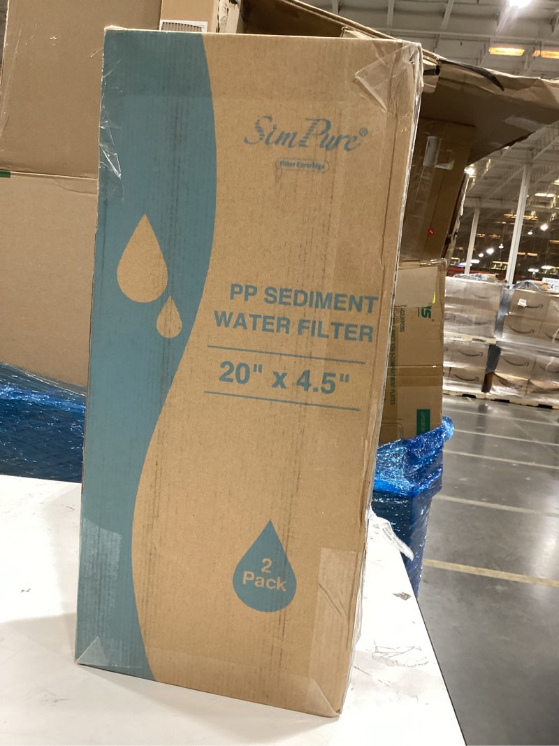 Condition photo showing Good Condition for simpure pp sediment water filter measuring 20" x 4.5".