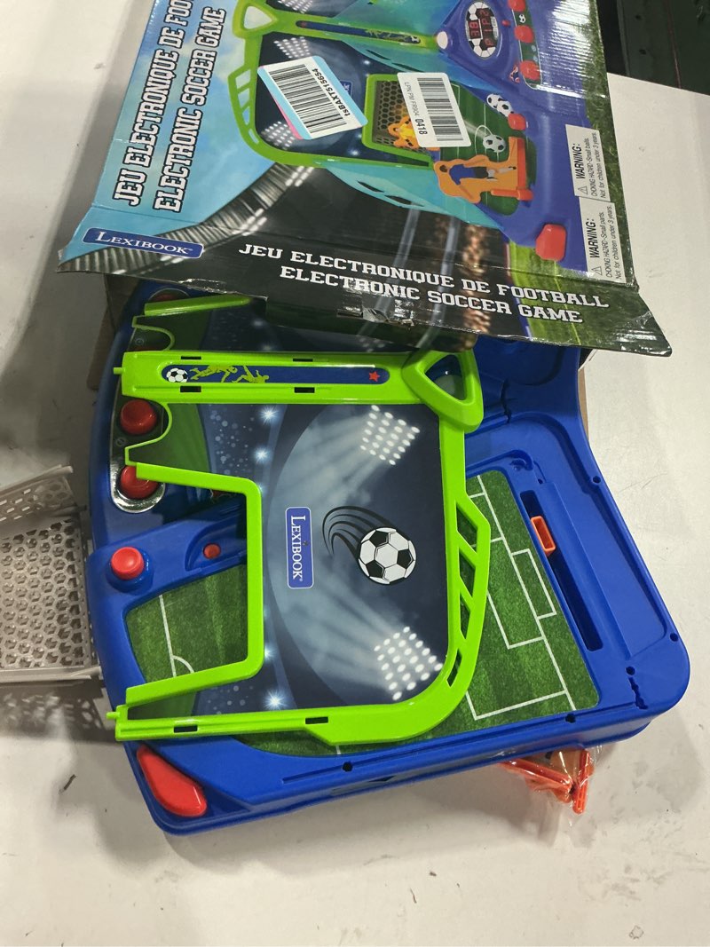 Condition photo showing Good Condition for LEXiBOOK, Electronic Football Game with Light and Sound Effects for 2 Players, Blue/Green, JG945