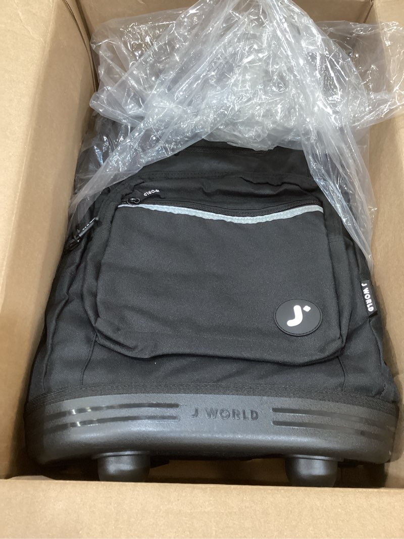 Condition photo showing Good Condition for j world sundance laptop rolling backpack for girls boys. roller bookbag with wheels, black