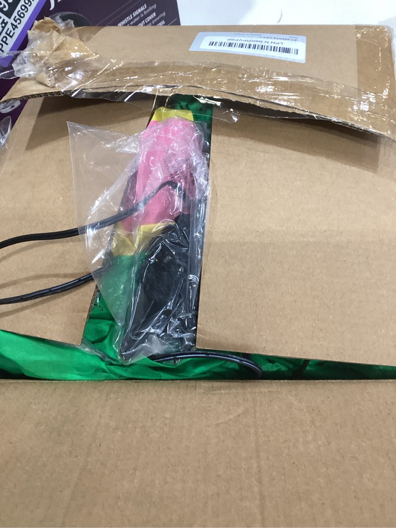 Condition photo showing New/Like New for [Pop Up and Down] 5.7 Ft Easter Inflatable Bunny Broke Out of Colorful Easter Eggs, Blow Up Rabbit Decorations Outdoor with Built-in LED Easter Party Decor Yard Garden Lawn Indoor Outdoor Home