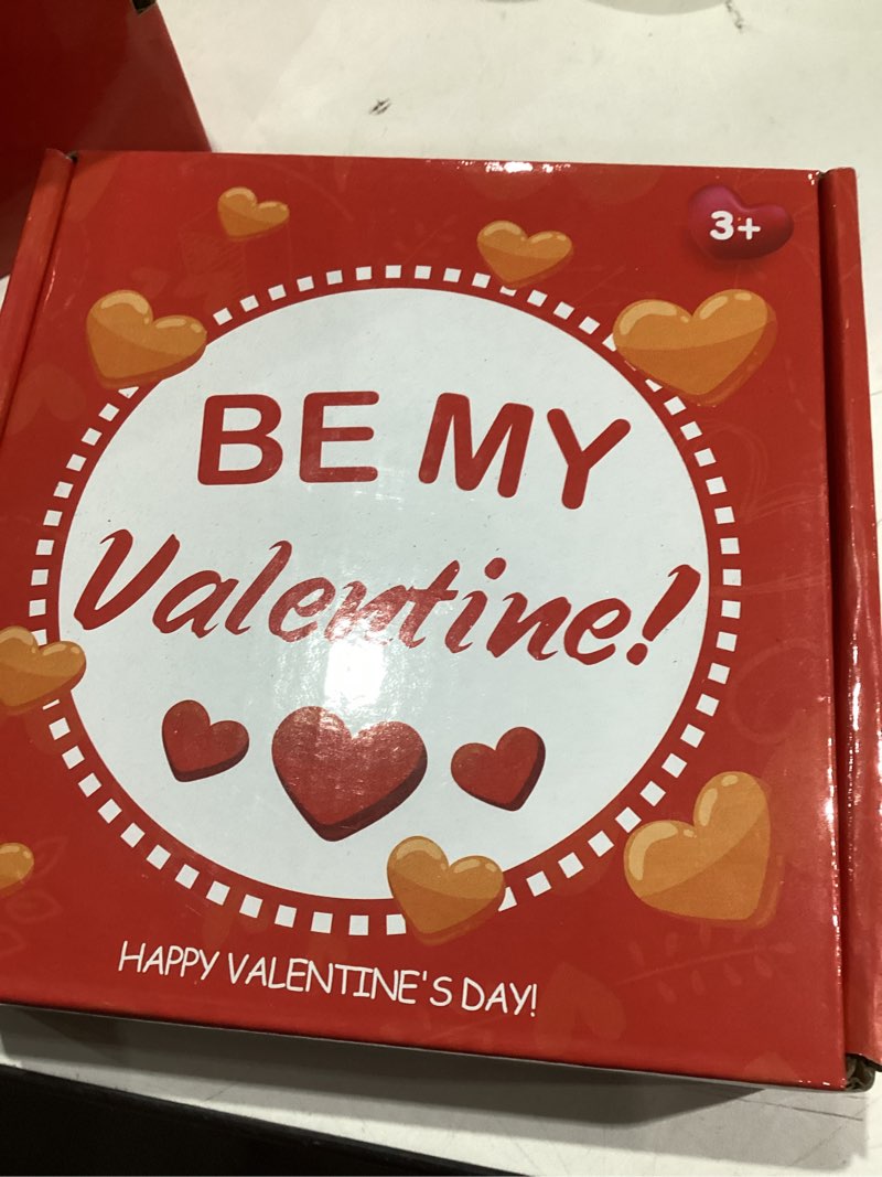 Condition photo showing Good Condition for 28 Pack Valentines Cards for Kids with LED Finger Lights, Valentines Day Gifts Light Up Toys Bulk Glow In The Dark Toy for Kids Classroom School Exchange Prize Party Favors Style 1