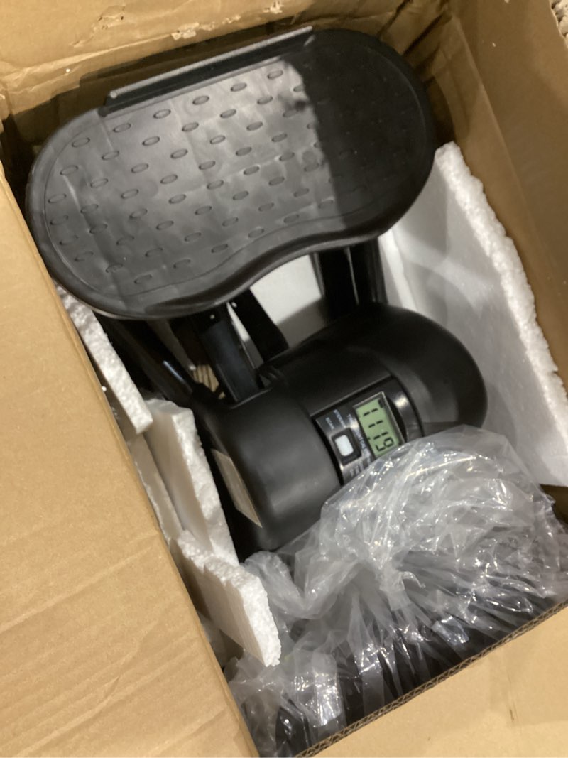 Condition photo showing Good Condition for low-impact lateral rocking fitness stepper for knees and joints,home workout machine,rock stepper machine with digital display,track time,reps,calories for legs,glutes,abs black