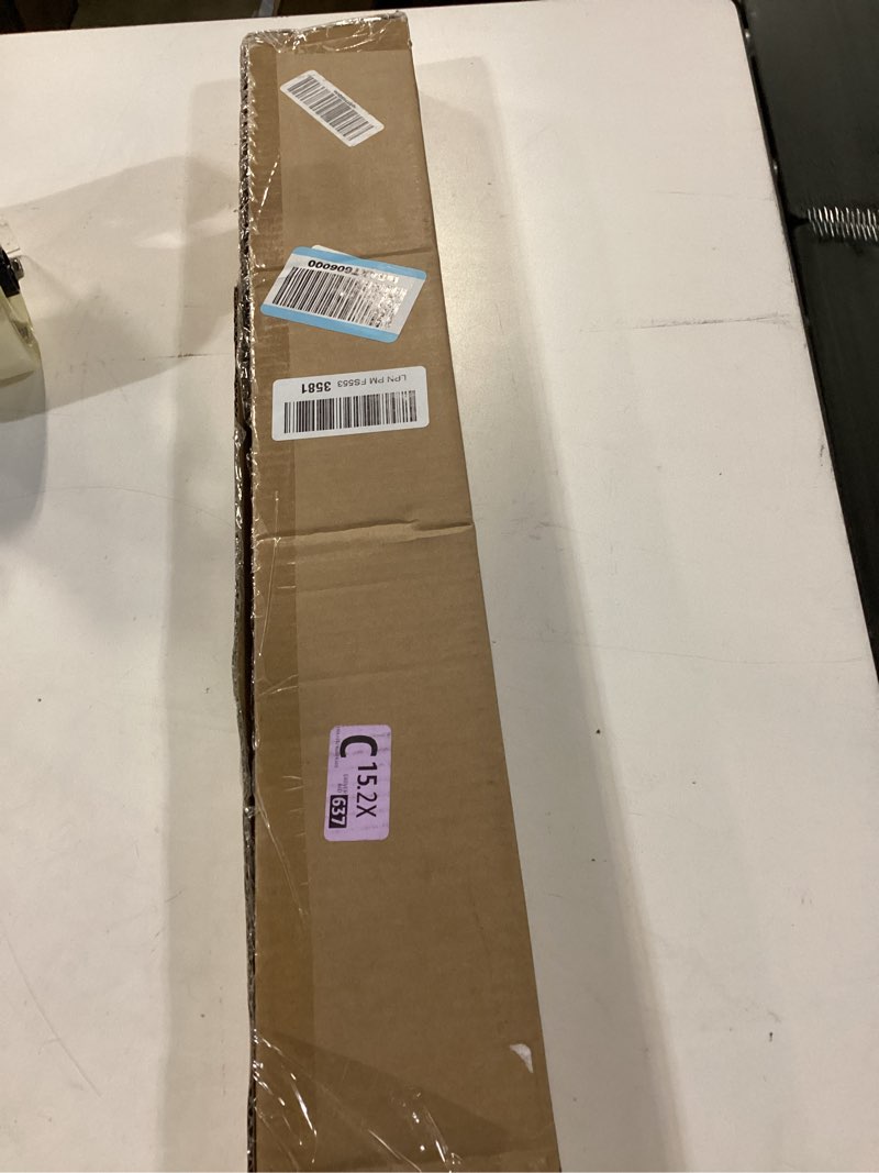 Condition photo showing New/Like New for lazblinds no tools no drill 1" vinyl mini blinds, cordless blinds for windows, light filtering horizontal window blinds & shades, 34" w x 72" h, white cordless-white 34" w x 72" h