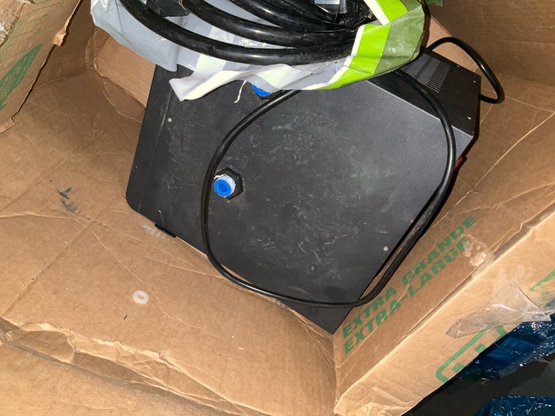 Condition photo showing As Is for 1/2 hp cold plunge chiller,132gal 500l,water chiller for ice bath,ice bath water chiller with complete chiller kit-all hoses,2 pumps,filter,nozzles & hoops