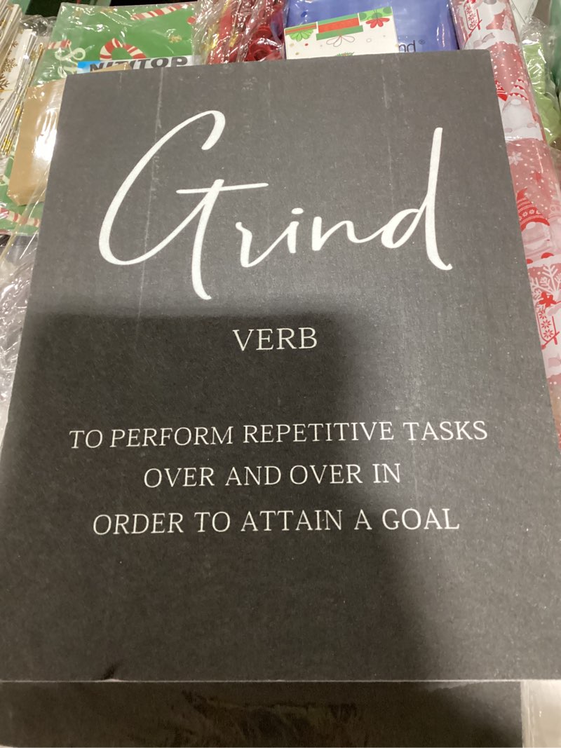 Condition photo showing As Is for Inspirational Quotes Office Wall Art: Uplifting Motivational Poster Positive Office Decor, 3 Piece Black Picture Inspiring Sayings Prints 12x16” 12"X16"X3 Inspirational Quotes 4