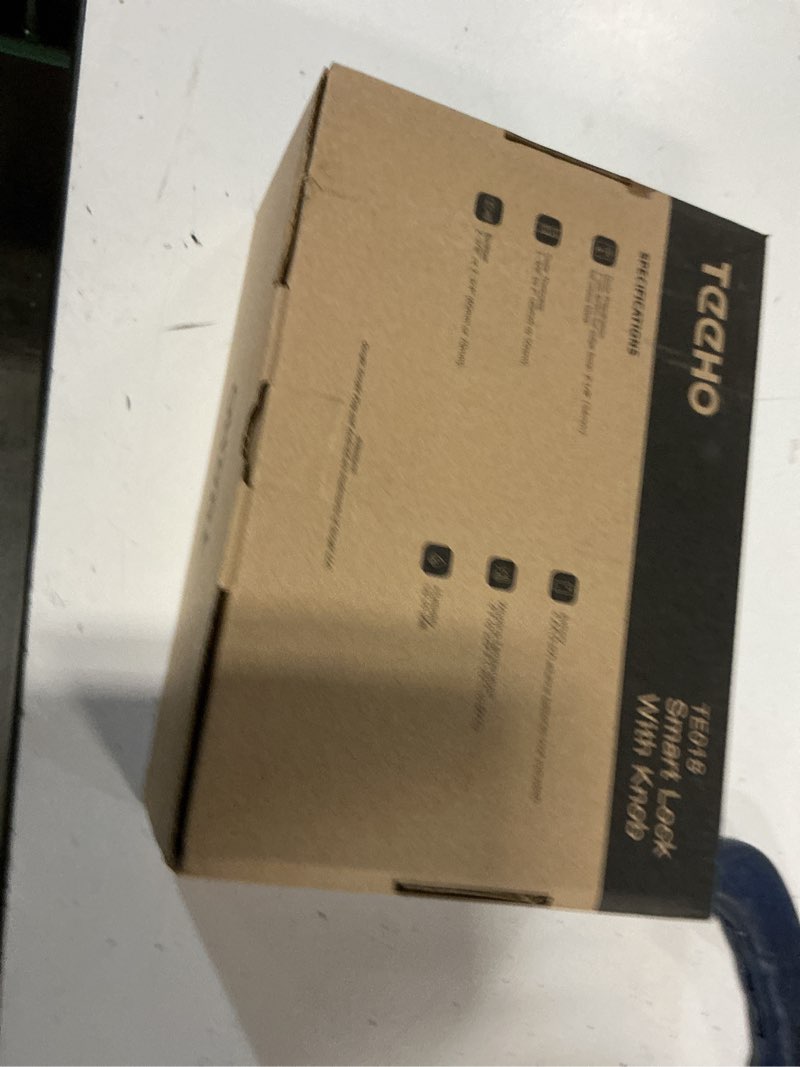 Condition photo showing New/Like New for teeho te018 smart door knob with keypad, app control, keyless entry digtal door lock with handle, remote share one-time code, auto lock, easy installation for front door, bedroom, rental, satin nickel