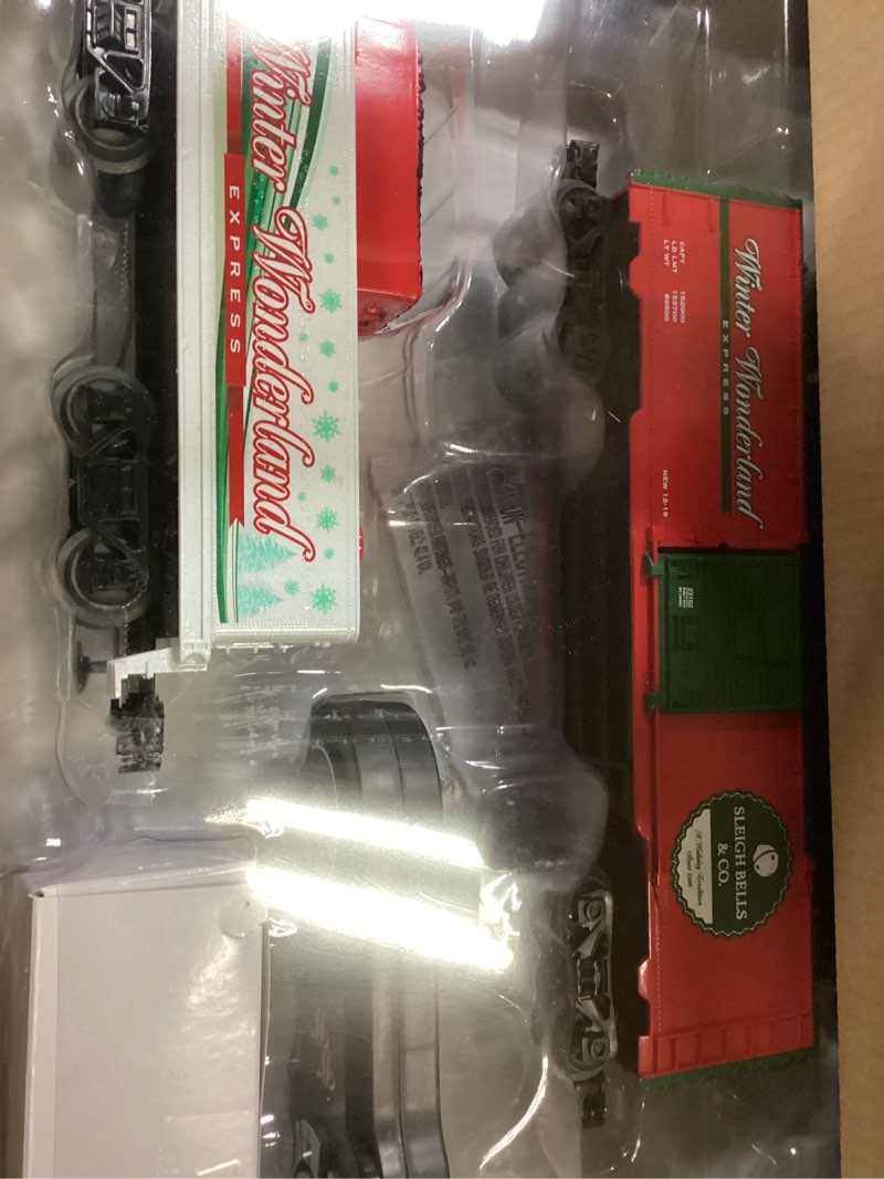 Condition photo showing As Is for Lionel Winter Wonderland LionChief 5.0 Electric O Gauge Train Set with Bluetooth & Remote One Color Traditional
