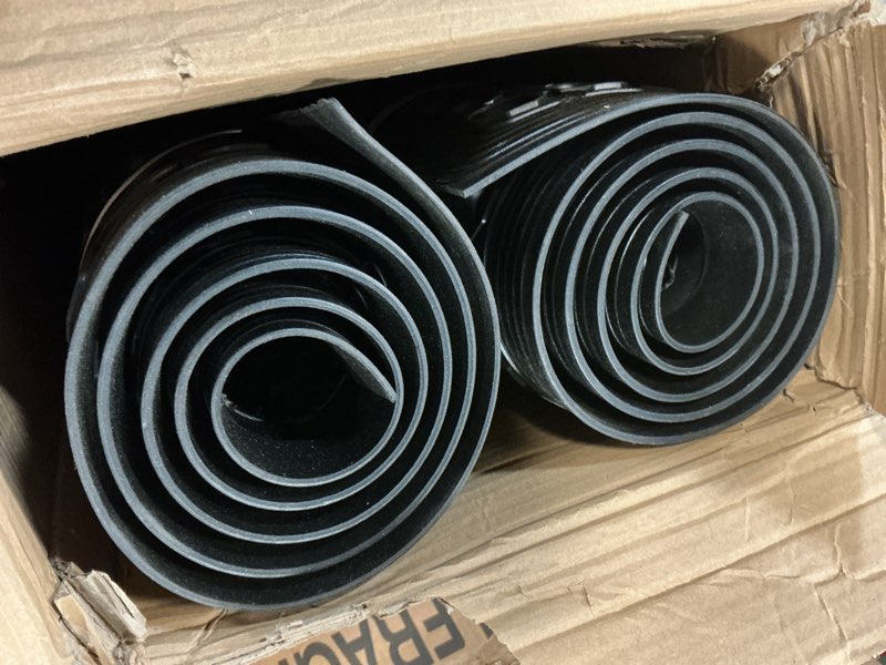 Condition photo showing As Is for Anti Fatigue Rubber Mats - 2 Pack Restaurant Kitchen Non-Slip Bar Floor Entry Door Drainage Mats - Indoor/Outdoor Use - 36 x 60 Inches 2Pack- 36" x 60 x 0.4"