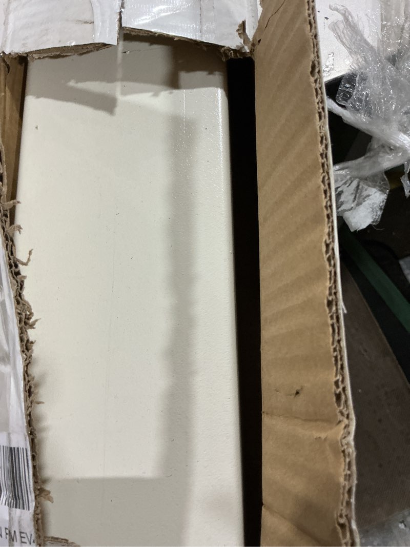 Condition photo showing As Is for Mail Boss 7122 Ground Mounting Post, 43 x 4 x 4 inches, for Use with Mailbox, Cream White