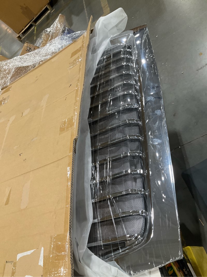 Condition photo showing Good Condition for grille with bug screen fit for 2018-2023 international lt625 | replacement 4039860c93, front bumper radiator grill with bug screen, plug-and-play, black