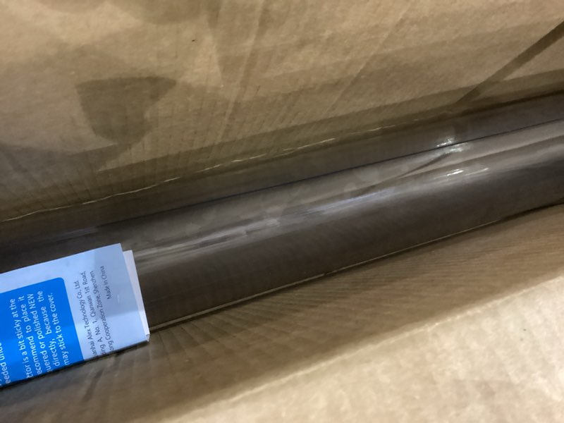 Condition photo showing New/Like New for Clear Table Protector 38 X 70 Inch Thick Plastic Table Cover Protector Waterproof PVC Clear Tablecloth Protector Pad Vinyl Desk Top Protector Mat for Wood Coffee Glass End Sofa Side Dining Room Table 38 x 70 Inches New Clear Dining Table Protector