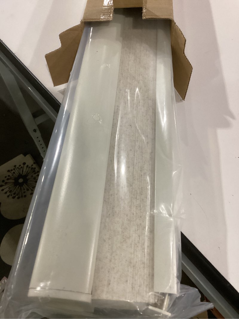 Condition photo showing Good Condition for joydeco no drill linen cellular blinds for indoor windows, light filtering cordless cellular shades for thermal insulation noise reduction, window shades for home (linen cream, 30" w x 64" h) linen - beige 30"w x 64"h