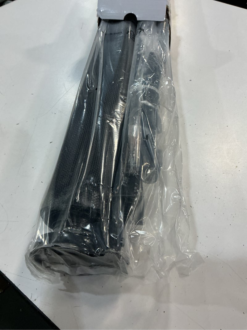 Condition photo showing Good Condition for reinforced 42” tall x 100” extra wide retractable baby gates for doorways extra tall pet gate with rods to prevent crawling through, dog gate for large openings extra long mesh gate, black black reinforced 42" tall x 100" wide