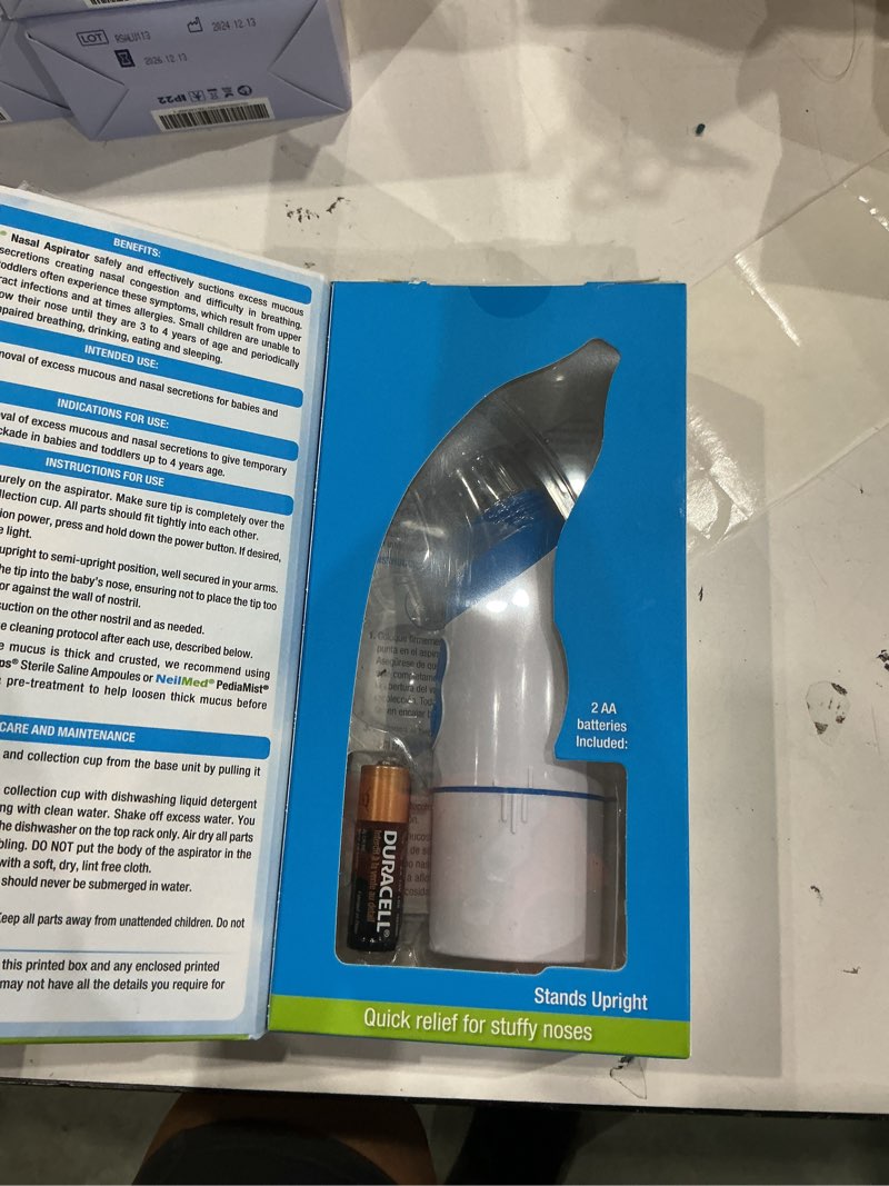 Condition photo showing Good Condition for neilmed aspirator - battery operated nasal aspirator for babies & kids…