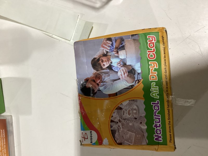 Condition photo showing Good Condition for natural air dry clay- self-hardening modeling pottery clay for beginners advanced adults sculpting holiday gifts for 3+ years kids (white, 5.5lb)