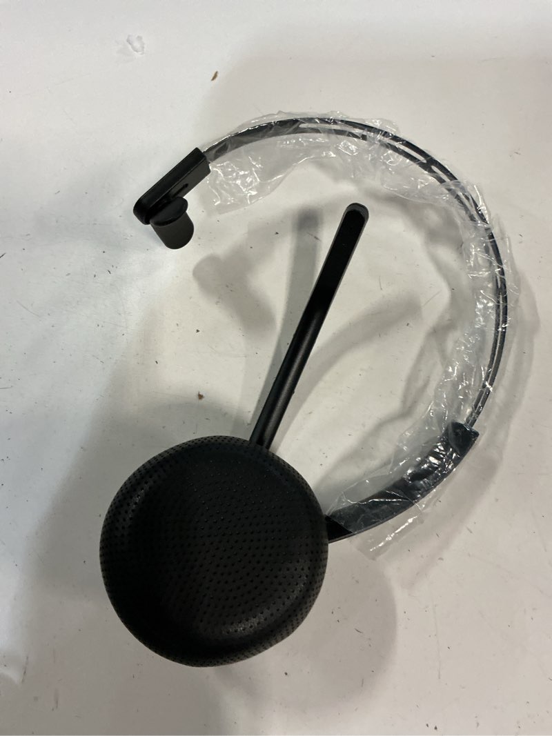 Condition photo showing New/Like New for jiamqishi wireless headset with microphone - bluetooth v5.2 headphones with usb dongle & mic mute for pc/computer/laptop/call center/zoom/online class/trucker - bluetooth headset, black, eh06u black silver