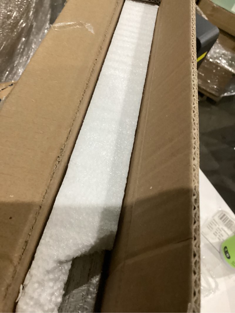 Condition photo showing As Is for AAZZKANG Mirrors for Wall Rustic Wood Framed Hanging Mirror 26"x18" Decorative for Farmhouse Bedroom Bathroom Living Room Entryway Hallway White 26"L x 18"W Rustic White