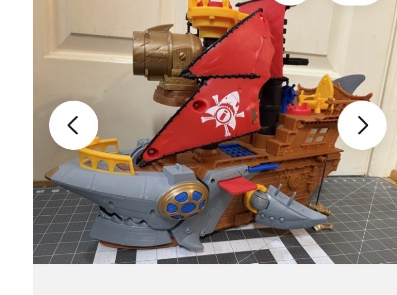 Fisher Price Imaginext Shark Bite Pirate Ship DHH61 2015 Mattel Toy No Figures