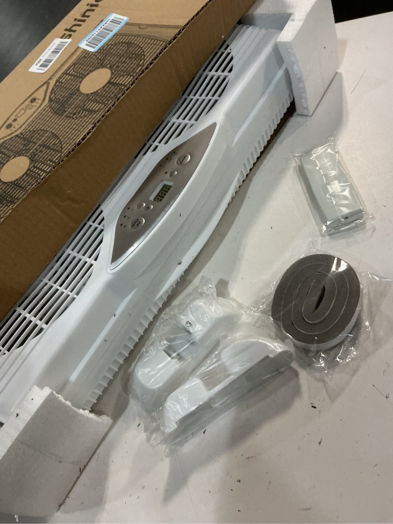 Condition photo showing Good Condition for shinic twin window fan, 9-inch blades reversible airflow, thermostat control, 3 speeds, 23.8"-37" expandable width, window exchaust fans for home bedroom, etl certified