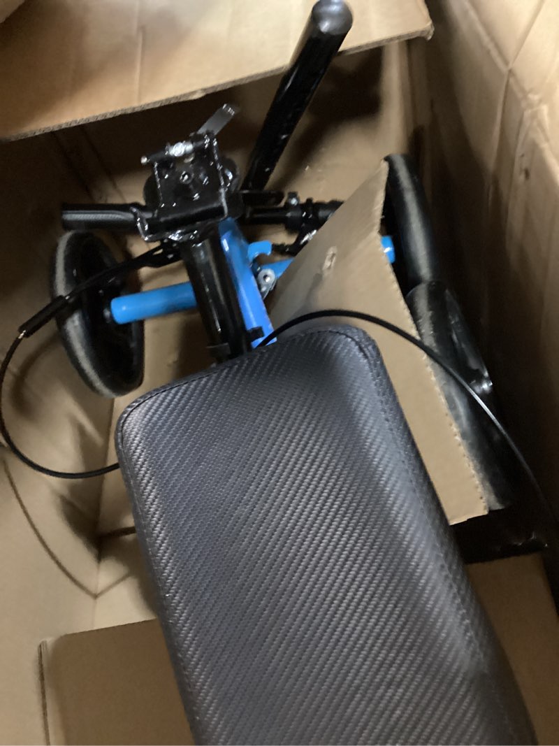 Condition photo showing Good Condition for Premium Knee Scooter for Adults for Foot Surgery, Foldable & Steerable Knee Walker with Dual Brakes, Medical Knee Scooter for Broken Foot Injured, Lightweight Leg Scooter for Broken Ankle Ocean Blue