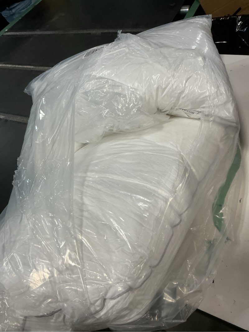 Condition photo showing As Is for sasttie pillows queen size set of 2, bed pillows for side, back, and stomach sleepers - oeko-tex certified down alternative plump filling - hotel quality and machine washable, 2 pack 2 queen