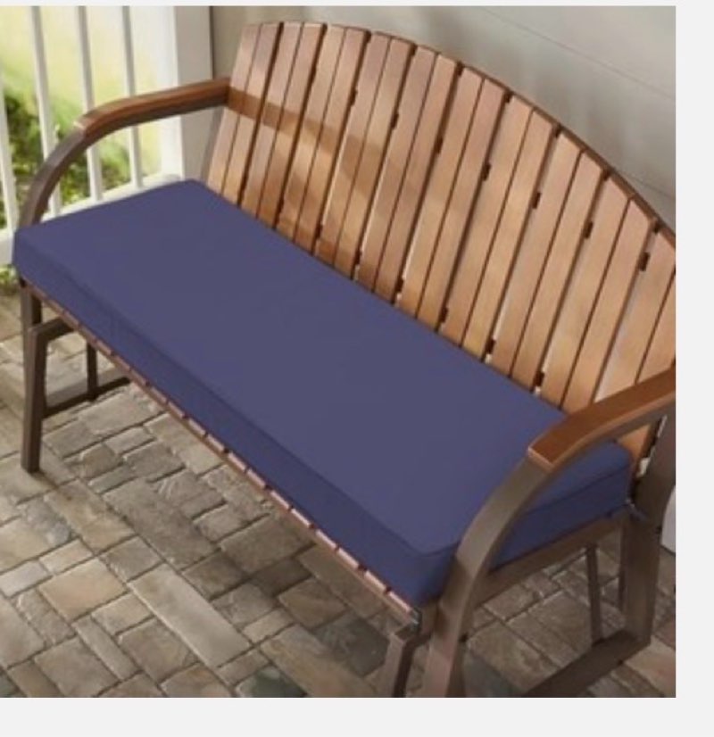 Outdoor Bench Cushion 59 x 18 x 3 Inch, Waterproof Patio 59"x18"x3" Navy