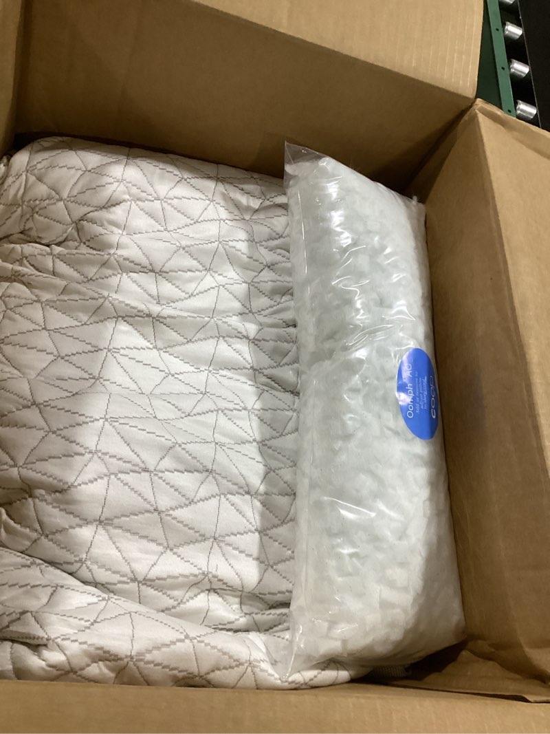 Condition photo showing As Is for coop home goods eden bed pillow queen size for sleeping on back, stomach and side sleeper- medium soft memory foam cooling gel - certipur-us/greenguard gold eden queen classic