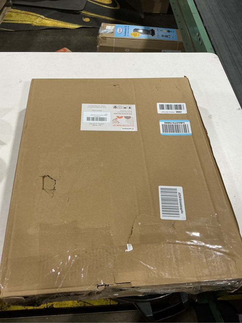 Condition photo showing New/Like New for upsimples 16x20 Picture Frame Set of 5, Display Pictures 11x14 with Mat or 16 x 20 Without, Wall Gal