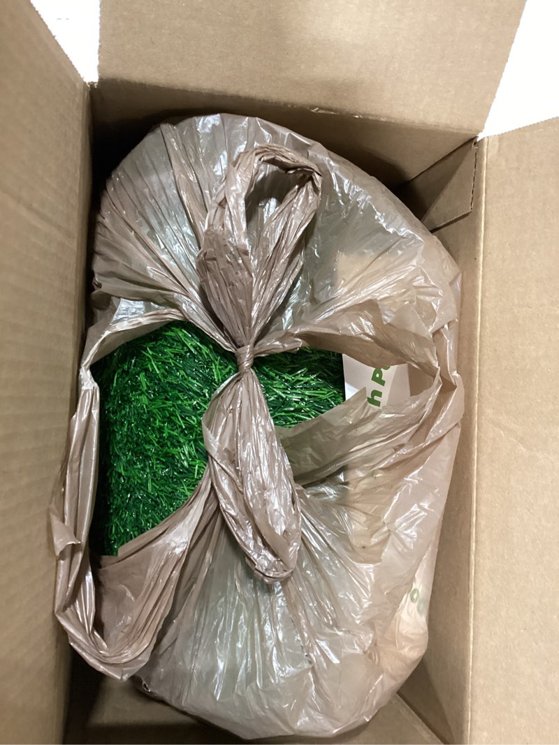 Condition photo showing Good Condition for Dog Grass Mat with Pee Pad, Artificial Indoor Turf Grass Potty Training Pads for Dogs Tray Doggies Washable Reusable Puppy Pads Leakproof Pee on Outdoor Patio Balcony Apartment(24.5x39'') 24.5''x39'' Floral