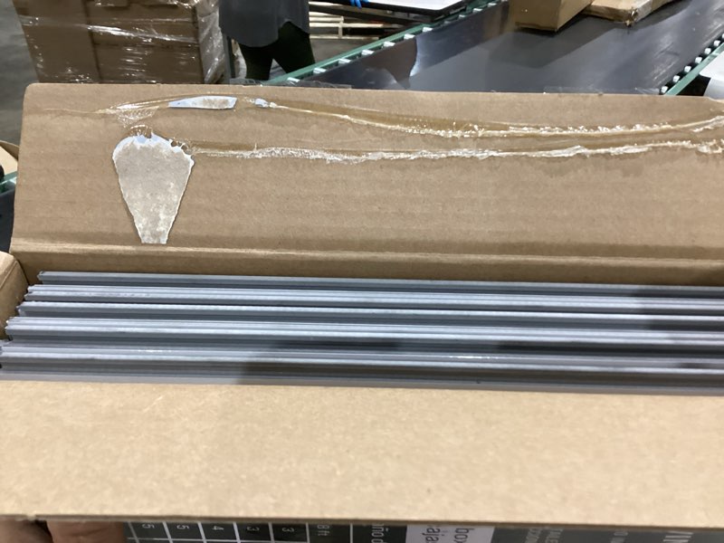 Condition photo showing As Is for stainmaster glacier calacatta marble white marble look 12-mil x 12-in w x 24-in l waterproof interlocking luxury vinyl tile flooring (19.79-sq ft/ carton)