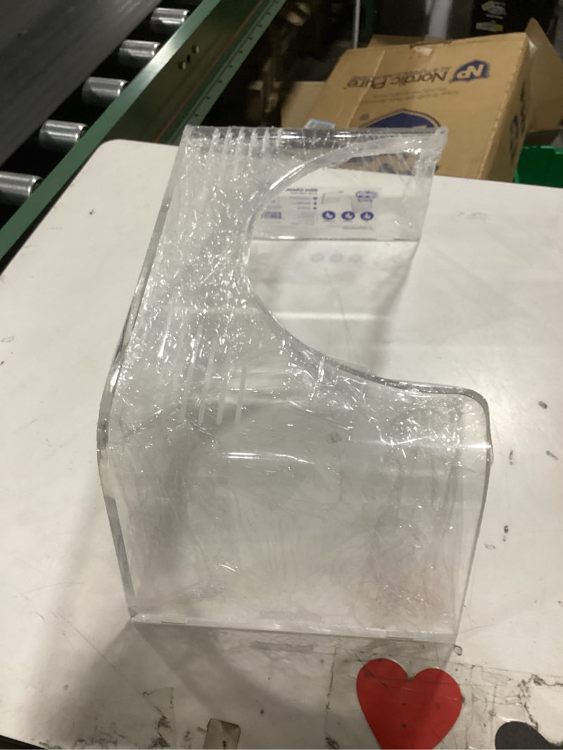 Condition photo showing New/Like New for squatty potty ghost acrylic toilet stool, 7" clear