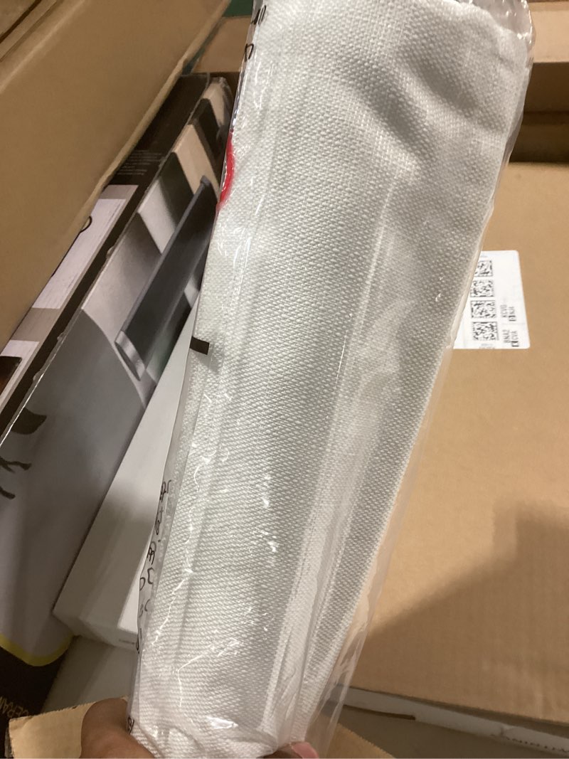 Condition photo showing Good Condition for LazBlinds No Drill Roman Shades for Windows, Cordless Light Filtering Window Shades with UV Protection, Polyester Fabric for Bedroom & Living Room, 45" W x 64" H, Off White Light Filtering - Off White 45"W x 64"H