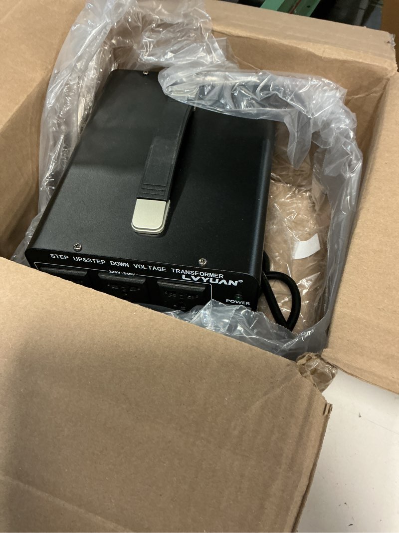 Condition photo showing Good Condition for LVYUAN 5000 Watt Voltage Converter Transformer Heavy Duty Step Up/Down AC 110V/120V/220V/240V Power Converter with 3 US Outlets, 3 Universal Outlets, Resettable Circuit Breaker Protection 5000VA