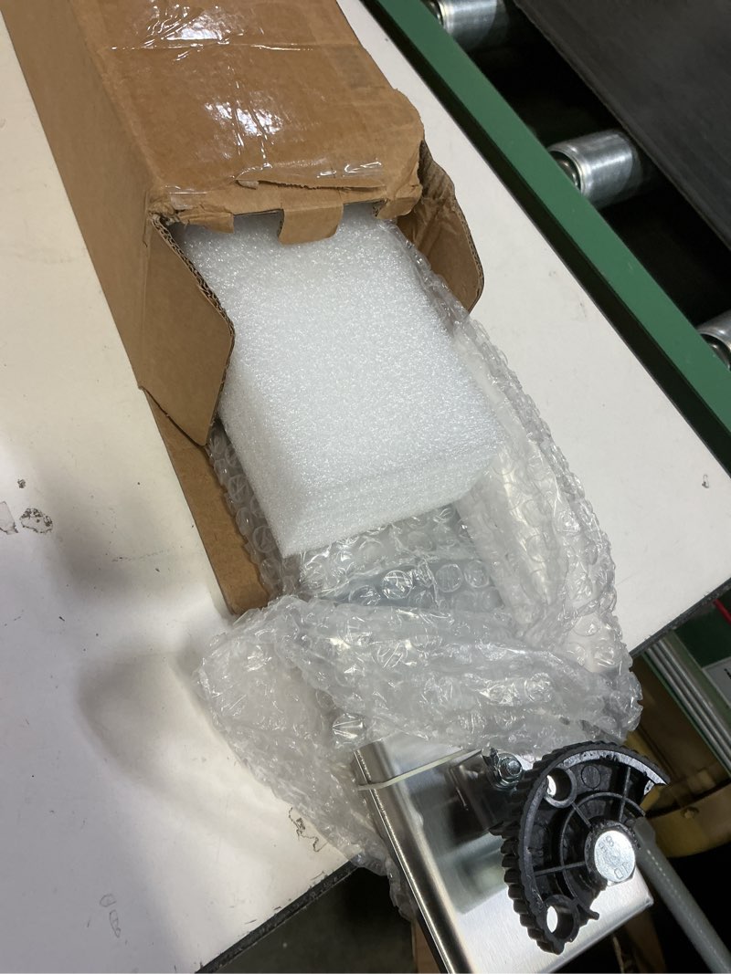 Condition photo showing As Is for Neodrain 36-Inch Offset Side Outlet Linear Shower Drain with Quadrato Pattern Grate Cover, Brushed 304 Stainless Steel Rectangle Shower Floor Drain, with Leveling Foot, Hair Strainer Catcher