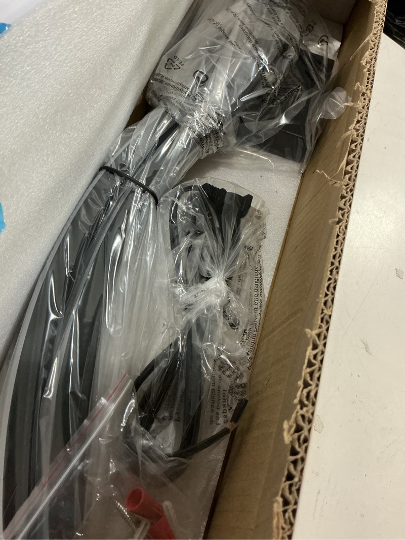 Condition photo showing Good Condition for CANEOE Modern Led Wall Light, 39inch Black Indoor Led Wall Sconce Lighting, Bathroom Vanity Light Fixtures Over Mirror for Living Room Hallway Bedroom Bedside Wall Lamp (Cool White, 6000K) Black, 6000K,1 Pack