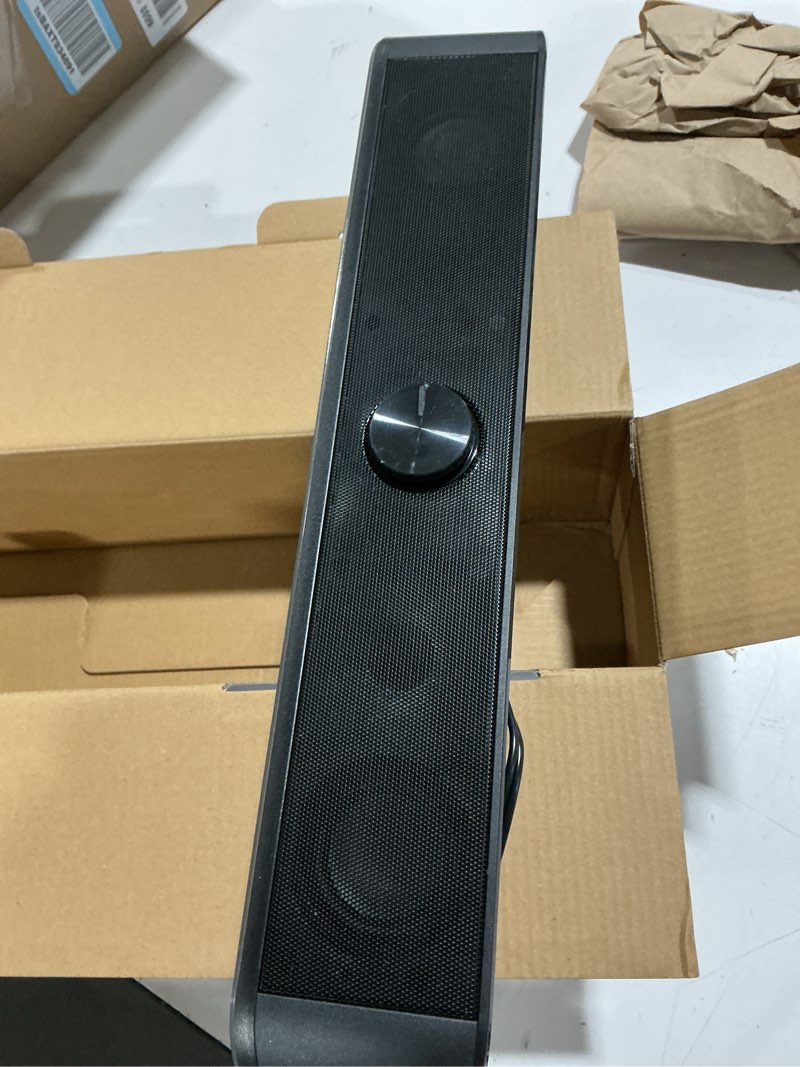 Condition photo showing Good Condition for Redragon GS560 RGB Desktop Soundbar, 2.0 Channel Computer Speaker with Dynamic Lighting Bar Audio-Light Sync/Display, Touch-Control Backlit with Volume Knob, USB Powered w/ 3.5mm Cable, Black