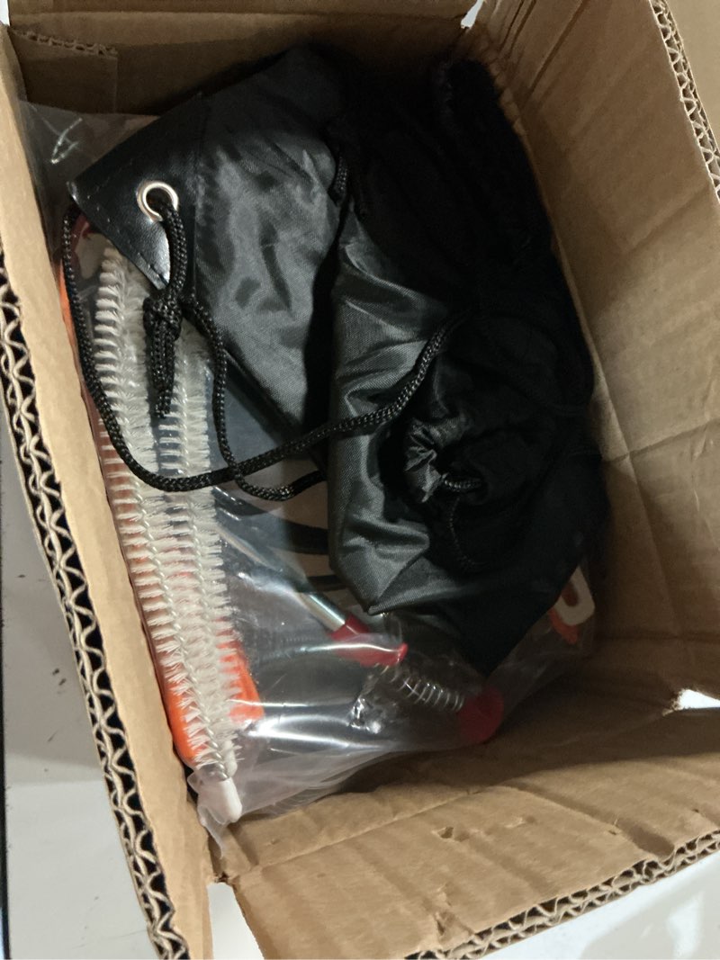Condition photo showing Good Condition for 50 ft drain snake, fast unclog snake, manual & electric plumbing snaker for shower sink, toilet and kitchen, drain auger 50 ft comes with gloves and bag, 1/4 inch, green