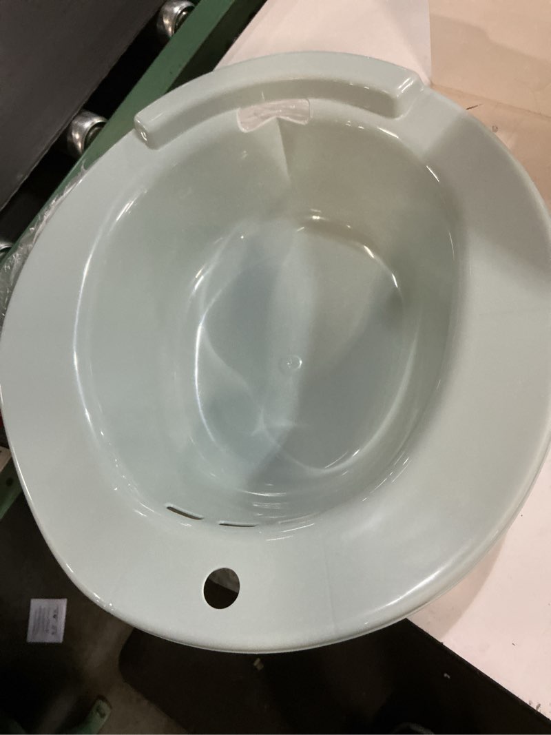 Condition photo showing Good Condition for healifty 1pc sitz bath for postpartum care squat basin for toilet seat safe materials convenient wall hanging for women elderly relief blue 39x36.5cm